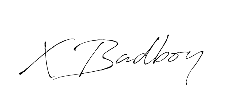 Create a beautiful signature design for name X Badboy. With this signature (Antro_Vectra) fonts, you can make a handwritten signature for free. X Badboy signature style 6 images and pictures png