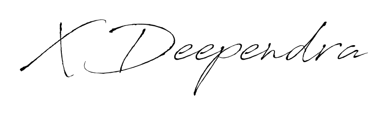 Stand out with a creative autograph for X Deependra. The Antro_Vectra styling blends modern aesthetics with classic signature flourishes. X Deependra signature style 6 images and pictures png