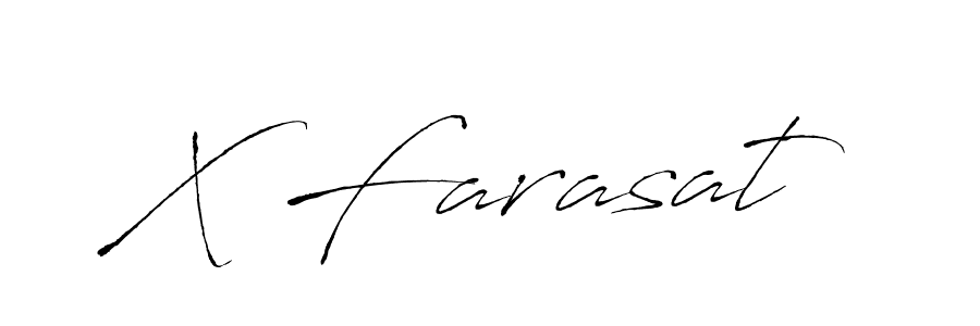 Create a beautiful signature design for name X Farasat. With this signature (Antro_Vectra) fonts, you can make a handwritten signature for free. X Farasat signature style 6 images and pictures png