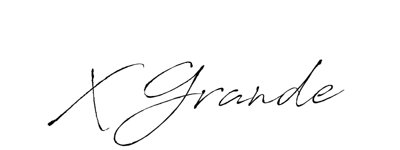 Antro_Vectra is a professional signature style that is perfect for those who want to add a touch of class to their signature. It is also a great choice for those who want to make their signature more unique. Get X Grande name to fancy signature for free. X Grande signature style 6 images and pictures png