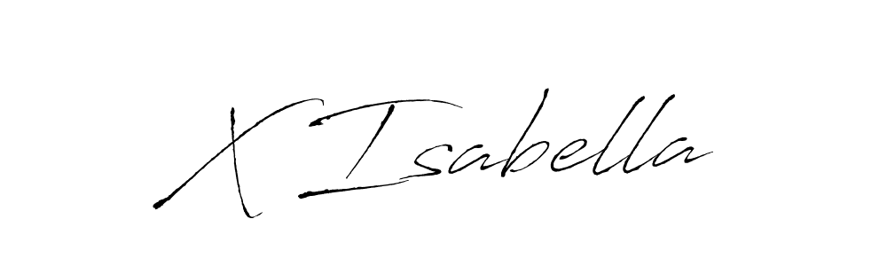 X Isabella stylish signature style. Best Handwritten Sign (Antro_Vectra) for my name. Handwritten Signature Collection Ideas for my name X Isabella. X Isabella signature style 6 images and pictures png