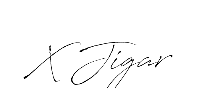 X Jigar stylish signature style. Best Handwritten Sign (Antro_Vectra) for my name. Handwritten Signature Collection Ideas for my name X Jigar. X Jigar signature style 6 images and pictures png