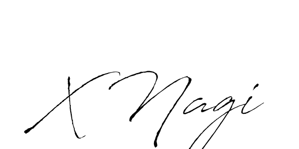 How to make X Nagi signature? Antro_Vectra is a professional autograph style. Create handwritten signature for X Nagi name. X Nagi signature style 6 images and pictures png