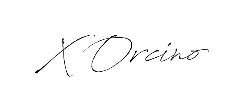 How to make X Orcino signature? Antro_Vectra is a professional autograph style. Create handwritten signature for X Orcino name. X Orcino signature style 6 images and pictures png
