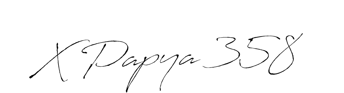 Once you've used our free online signature maker to create your best signature Antro_Vectra style, it's time to enjoy all of the benefits that X Papya 358 name signing documents. X Papya 358 signature style 6 images and pictures png