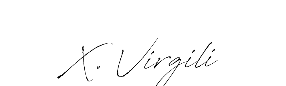 It looks lik you need a new signature style for name X. Virgili. Design unique handwritten (Antro_Vectra) signature with our free signature maker in just a few clicks. X. Virgili signature style 6 images and pictures png