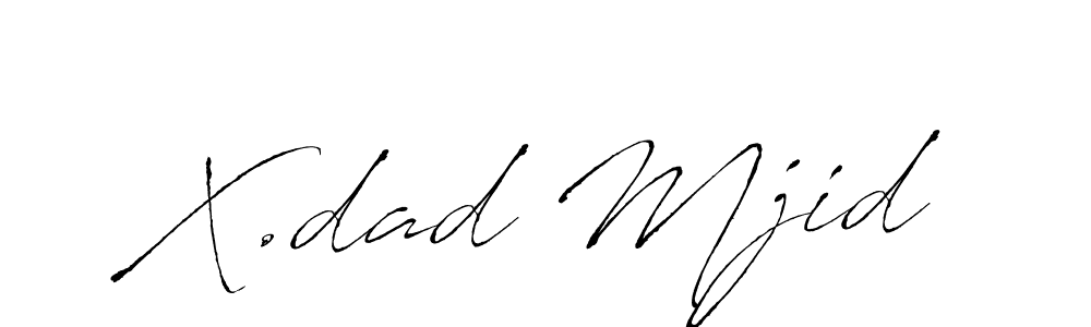Make a beautiful signature design for name X.dad Mjid. With this signature (Antro_Vectra) style, you can create a handwritten signature for free. X.dad Mjid signature style 6 images and pictures png