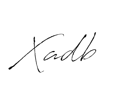Similarly Antro_Vectra is the best handwritten signature design. Signature creator online .You can use it as an online autograph creator for name Xadb. Xadb signature style 6 images and pictures png