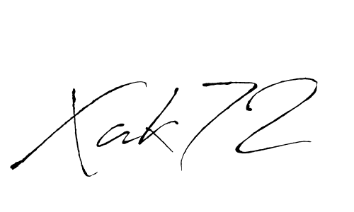 Also we have Xak72 name is the best signature style. Create professional handwritten signature collection using Antro_Vectra autograph style. Xak72 signature style 6 images and pictures png