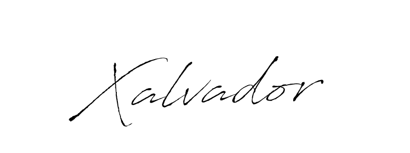 Use a signature maker to create a handwritten signature online. With this signature software, you can design (Antro_Vectra) your own signature for name Xalvador. Xalvador signature style 6 images and pictures png