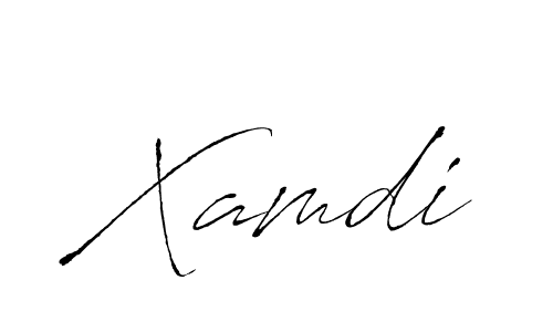 Xamdi stylish signature style. Best Handwritten Sign (Antro_Vectra) for my name. Handwritten Signature Collection Ideas for my name Xamdi. Xamdi signature style 6 images and pictures png