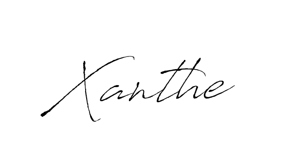 Best and Professional Signature Style for Xanthe. Antro_Vectra Best Signature Style Collection. Xanthe signature style 6 images and pictures png