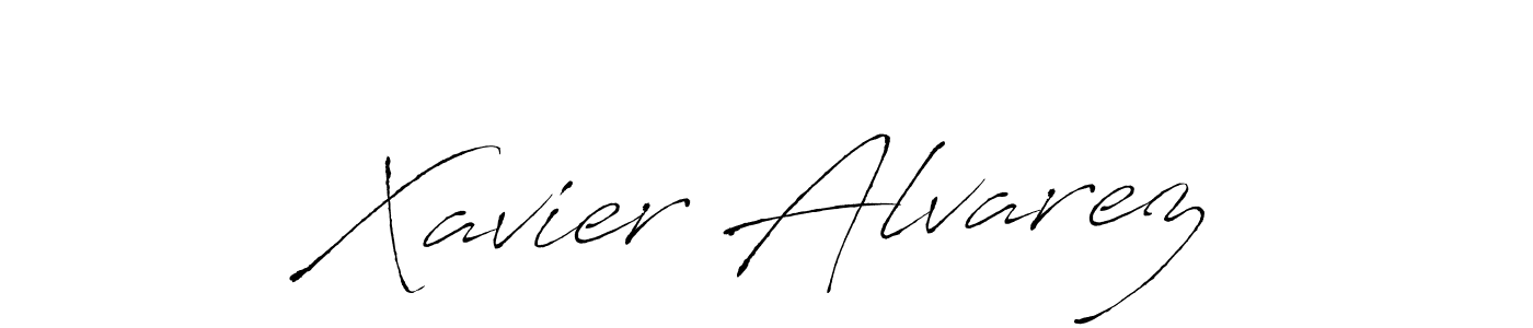 Create a beautiful signature design for name Xavier Alvarez. With this signature (Antro_Vectra) fonts, you can make a handwritten signature for free. Xavier Alvarez signature style 6 images and pictures png