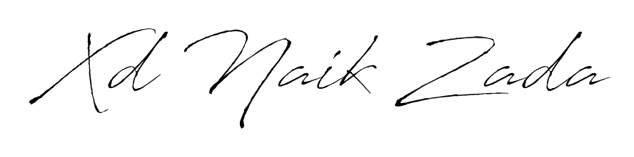 Get an exclusive digital autograph for Xd Naik Zada. The Antro_Vectra typeface captures the charm of real penmanship on paper. Xd Naik Zada signature style 6 images and pictures png