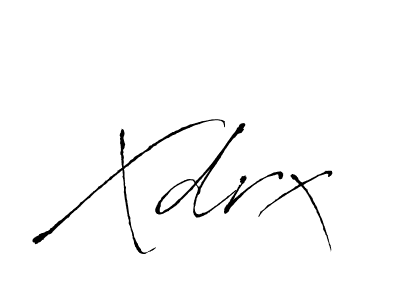 Use a signature maker to create a handwritten signature online. With this signature software, you can design (Antro_Vectra) your own signature for name Xdrx. Xdrx signature style 6 images and pictures png