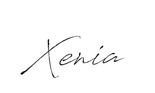 Use a signature maker to create a handwritten signature online. With this signature software, you can design (Antro_Vectra) your own signature for name Xenia. Xenia signature style 6 images and pictures png