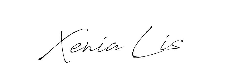 Make a beautiful signature design for name Xenia Lis. With this signature (Antro_Vectra) style, you can create a handwritten signature for free. Xenia Lis signature style 6 images and pictures png