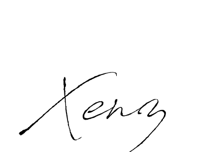 Make a beautiful signature design for name Xenz. With this signature (Antro_Vectra) style, you can create a handwritten signature for free. Xenz signature style 6 images and pictures png