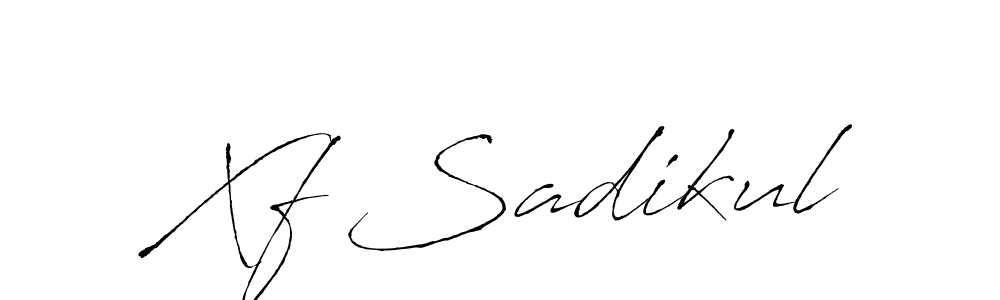 How to Draw Xf Sadikul signature style? Antro_Vectra is a latest design signature styles for name Xf Sadikul. Xf Sadikul signature style 6 images and pictures png