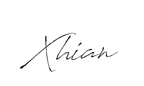 Make a beautiful signature design for name Xhian. With this signature (Antro_Vectra) style, you can create a handwritten signature for free. Xhian signature style 6 images and pictures png