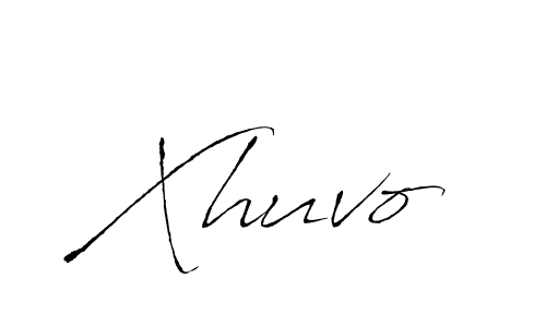 Design your own signature with our free online signature maker. With this signature software, you can create a handwritten (Antro_Vectra) signature for name Xhuvo. Xhuvo signature style 6 images and pictures png