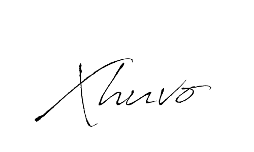 Design your own signature with our free online signature maker. With this signature software, you can create a handwritten (Antro_Vectra) signature for name Xhuvo. Xhuvo signature style 6 images and pictures png