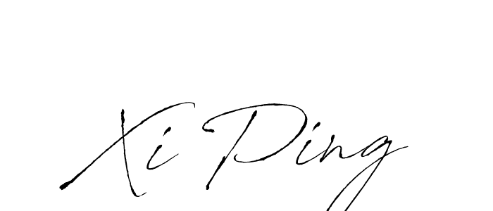 Design your own signature with our free online signature maker. With this signature software, you can create a handwritten (Antro_Vectra) signature for name Xi Ping. Xi Ping signature style 6 images and pictures png