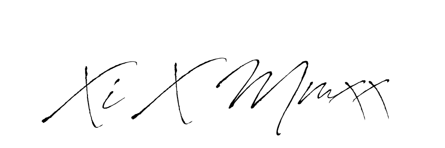 Use a signature maker to create a handwritten signature online. With this signature software, you can design (Antro_Vectra) your own signature for name Xi X Mmxx. Xi X Mmxx signature style 6 images and pictures png