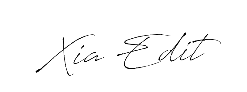 Create a beautiful signature design for name Xia Edit. With this signature (Antro_Vectra) fonts, you can make a handwritten signature for free. Xia Edit signature style 6 images and pictures png