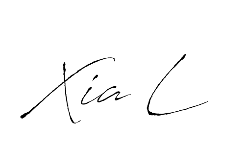 Use a signature maker to create a handwritten signature online. With this signature software, you can design (Antro_Vectra) your own signature for name Xia L. Xia L signature style 6 images and pictures png