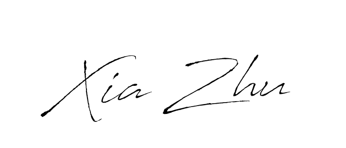 Xia Zhu stylish signature style. Best Handwritten Sign (Antro_Vectra) for my name. Handwritten Signature Collection Ideas for my name Xia Zhu. Xia Zhu signature style 6 images and pictures png