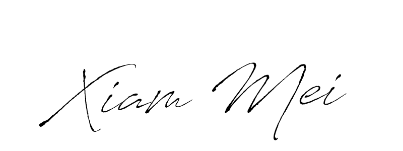 Design your own signature with our free online signature maker. With this signature software, you can create a handwritten (Antro_Vectra) signature for name Xiam Mei. Xiam Mei signature style 6 images and pictures png