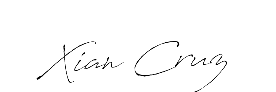 How to make Xian Cruz name signature. Use Antro_Vectra style for creating short signs online. This is the latest handwritten sign. Xian Cruz signature style 6 images and pictures png