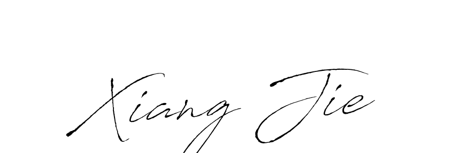 How to make Xiang Jie name signature. Use Antro_Vectra style for creating short signs online. This is the latest handwritten sign. Xiang Jie signature style 6 images and pictures png