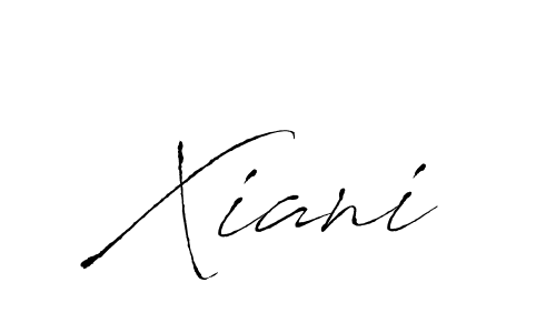 Make a beautiful signature design for name Xiani. With this signature (Antro_Vectra) style, you can create a handwritten signature for free. Xiani signature style 6 images and pictures png