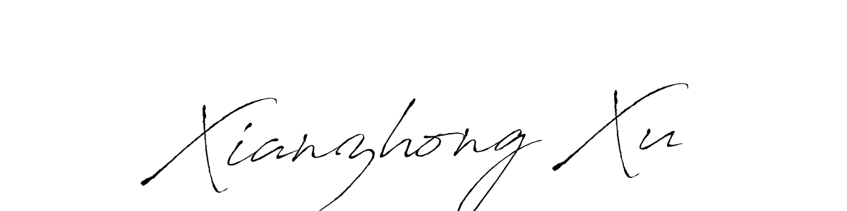 Design your own signature with our free online signature maker. With this signature software, you can create a handwritten (Antro_Vectra) signature for name Xianzhong Xu. Xianzhong Xu signature style 6 images and pictures png