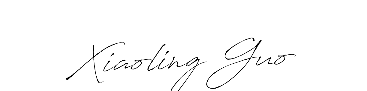 Create a beautiful signature design for name Xiaoling Guo. With this signature (Antro_Vectra) fonts, you can make a handwritten signature for free. Xiaoling Guo signature style 6 images and pictures png