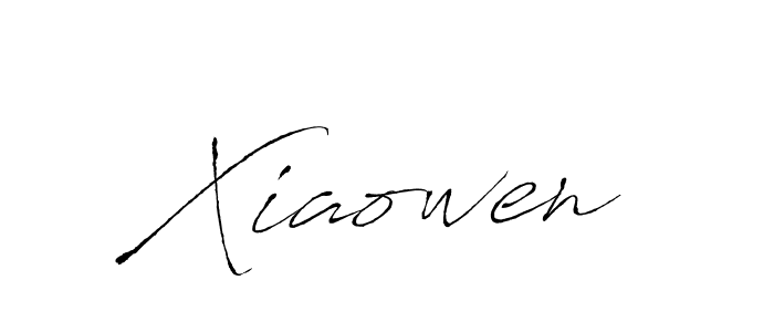 Create a beautiful signature design for name Xiaowen. With this signature (Antro_Vectra) fonts, you can make a handwritten signature for free. Xiaowen signature style 6 images and pictures png