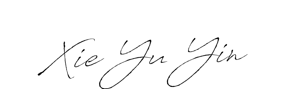 Xie Yu Yin stylish signature style. Best Handwritten Sign (Antro_Vectra) for my name. Handwritten Signature Collection Ideas for my name Xie Yu Yin. Xie Yu Yin signature style 6 images and pictures png