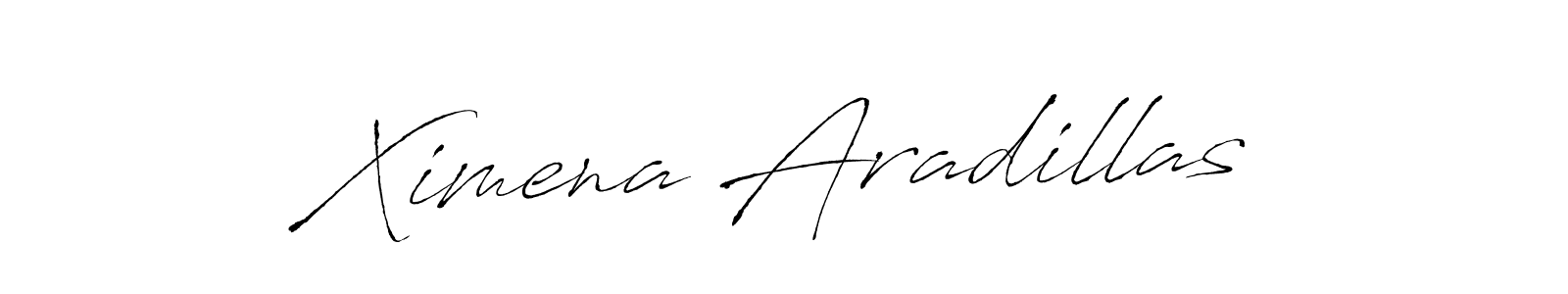 Ximena Aradillas stylish signature style. Best Handwritten Sign (Antro_Vectra) for my name. Handwritten Signature Collection Ideas for my name Ximena Aradillas. Ximena Aradillas signature style 6 images and pictures png