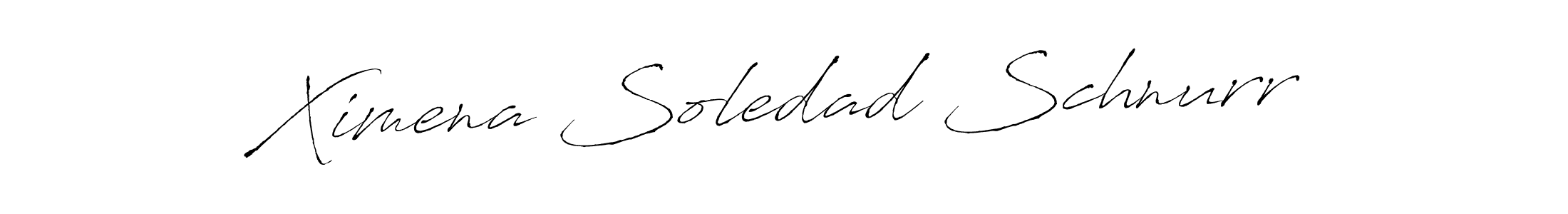 Ximena Soledad Schnurr stylish signature style. Best Handwritten Sign (Antro_Vectra) for my name. Handwritten Signature Collection Ideas for my name Ximena Soledad Schnurr. Ximena Soledad Schnurr signature style 6 images and pictures png