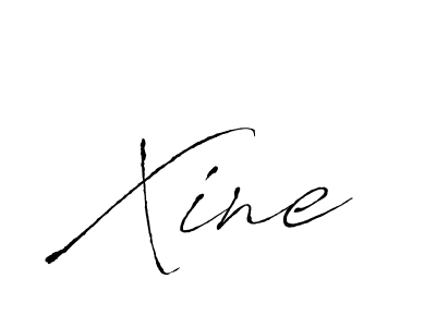 Make a beautiful signature design for name Xine. With this signature (Antro_Vectra) style, you can create a handwritten signature for free. Xine signature style 6 images and pictures png