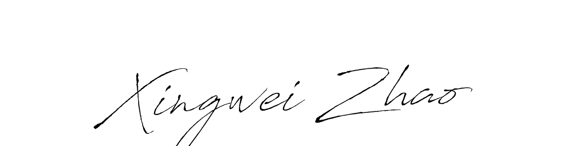 Xingwei Zhao stylish signature style. Best Handwritten Sign (Antro_Vectra) for my name. Handwritten Signature Collection Ideas for my name Xingwei Zhao. Xingwei Zhao signature style 6 images and pictures png