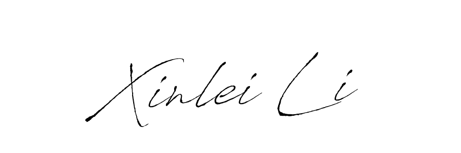 Create a beautiful signature design for name Xinlei Li. With this signature (Antro_Vectra) fonts, you can make a handwritten signature for free. Xinlei Li signature style 6 images and pictures png