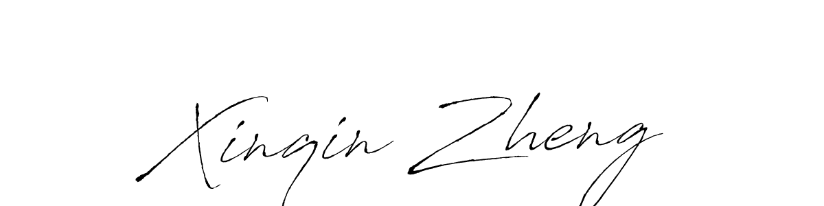 You should practise on your own different ways (Antro_Vectra) to write your name (Xinqin Zheng) in signature. don't let someone else do it for you. Xinqin Zheng signature style 6 images and pictures png