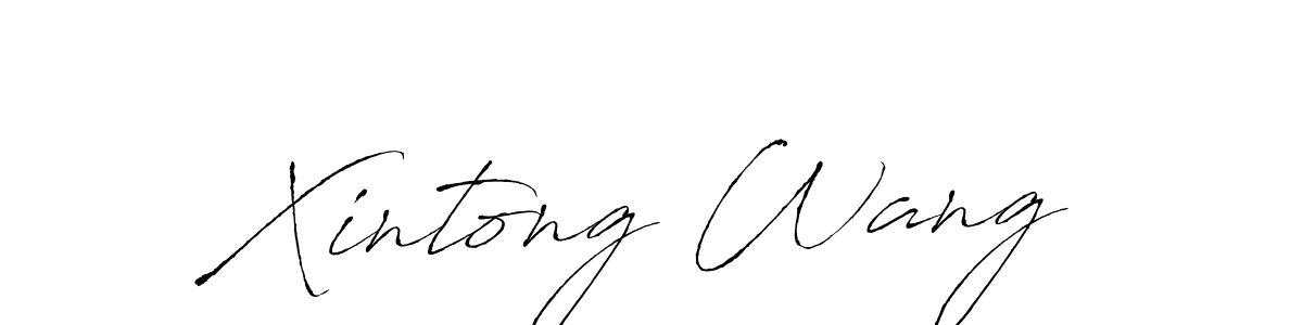 Xintong Wang stylish signature style. Best Handwritten Sign (Antro_Vectra) for my name. Handwritten Signature Collection Ideas for my name Xintong Wang. Xintong Wang signature style 6 images and pictures png