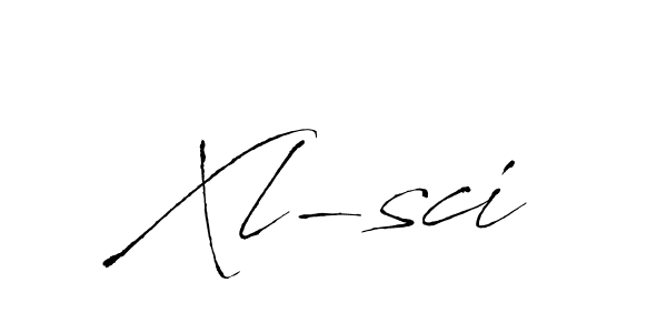 Create a beautiful signature design for name Xl-sci. With this signature (Antro_Vectra) fonts, you can make a handwritten signature for free. Xl-sci signature style 6 images and pictures png