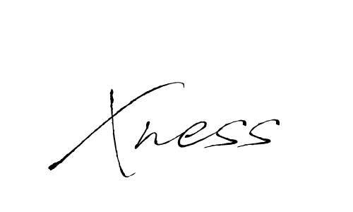 How to Draw Xness signature style? Antro_Vectra is a latest design signature styles for name Xness. Xness signature style 6 images and pictures png