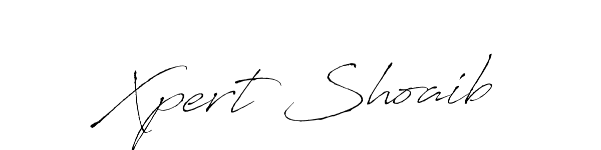 Create a beautiful signature design for name Xpert Shoaib. With this signature (Antro_Vectra) fonts, you can make a handwritten signature for free. Xpert Shoaib signature style 6 images and pictures png