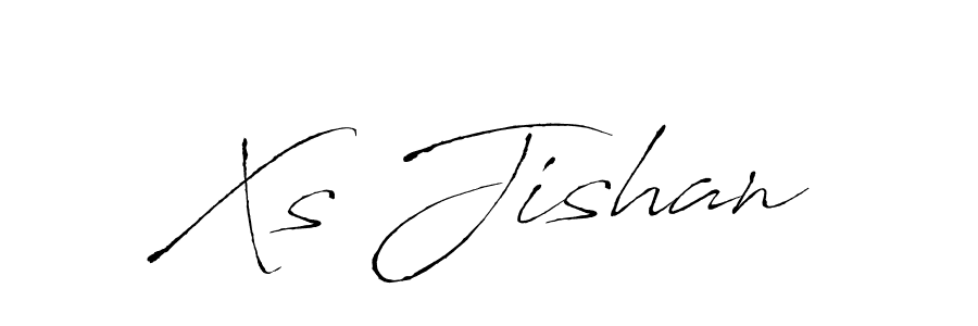 Xs Jishan stylish signature style. Best Handwritten Sign (Antro_Vectra) for my name. Handwritten Signature Collection Ideas for my name Xs Jishan. Xs Jishan signature style 6 images and pictures png
